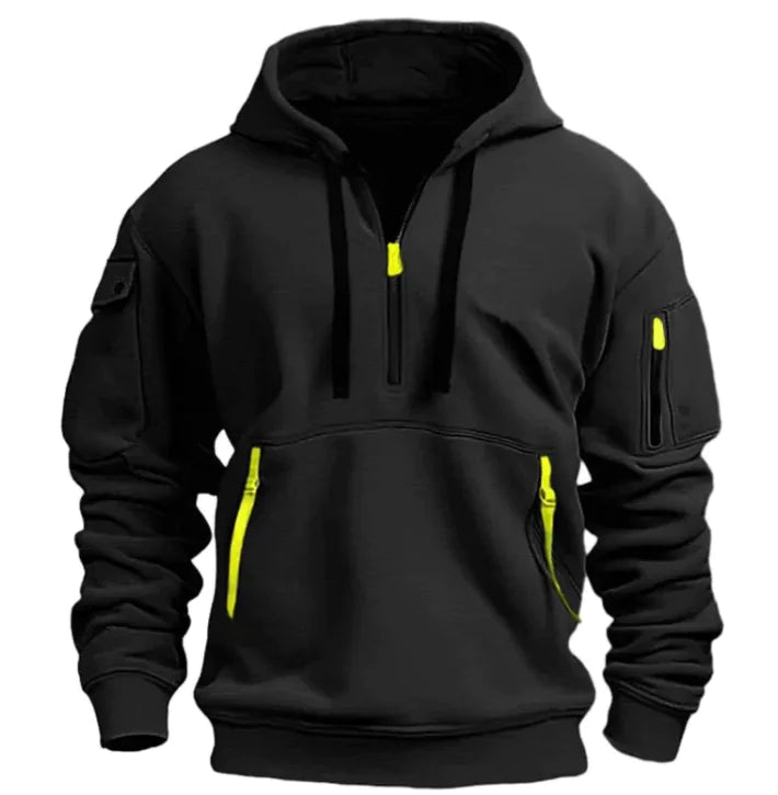 Sandro Hoodie met Halve Rits