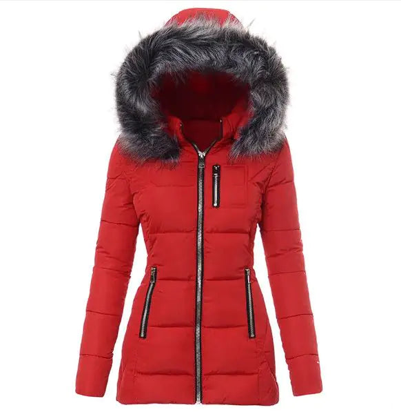Casuel Damesjas met Bontkraag