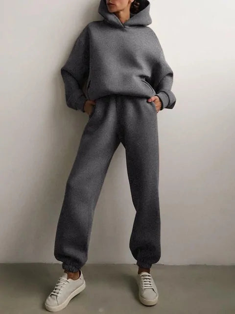 Casual Solid Long Sleeve Tracksuit