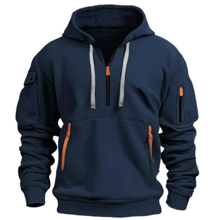 Sandro Hoodie met Halve Rits