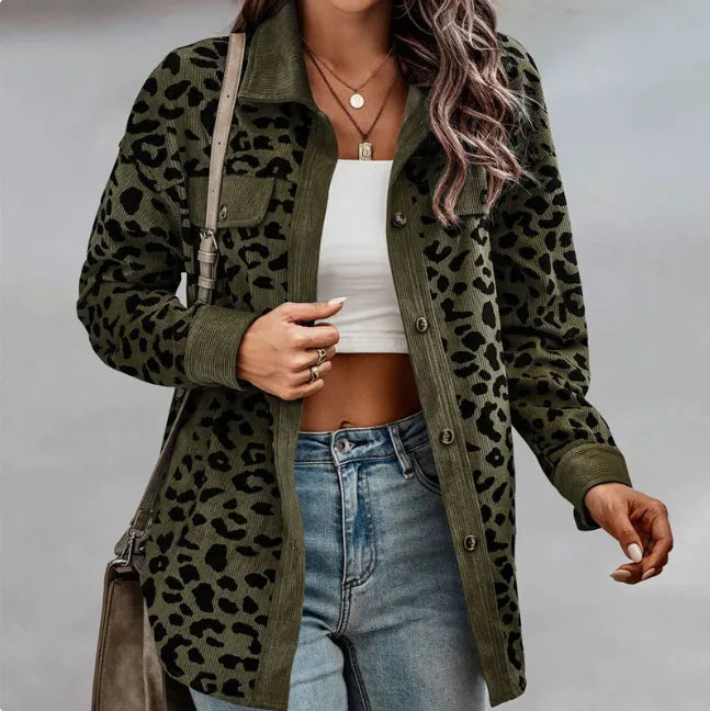 BAILEE Trendy luipaardprint jas