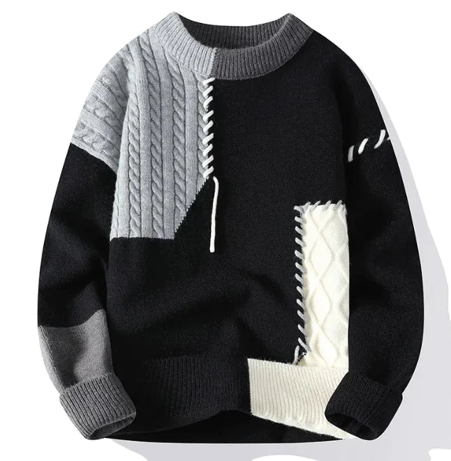 Heren Trui - Wintercolorblock Pullover