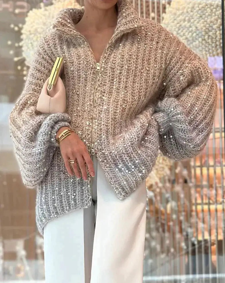 Zybel - Elegant Vest van Glitterende Zijde