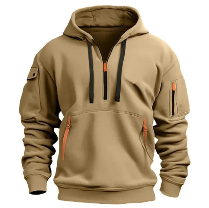 Sandro Hoodie met Halve Rits