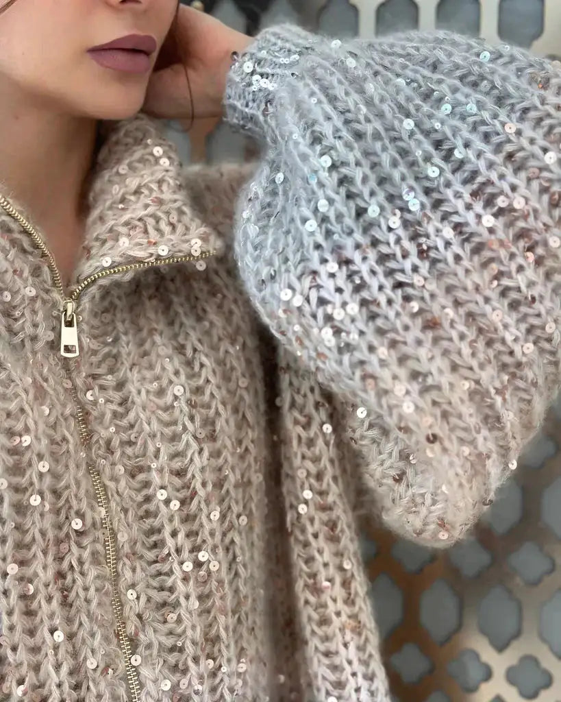 Zybel - Elegant Vest van Glitterende Zijde