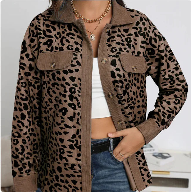 BAILEE Trendy luipaardprint jas