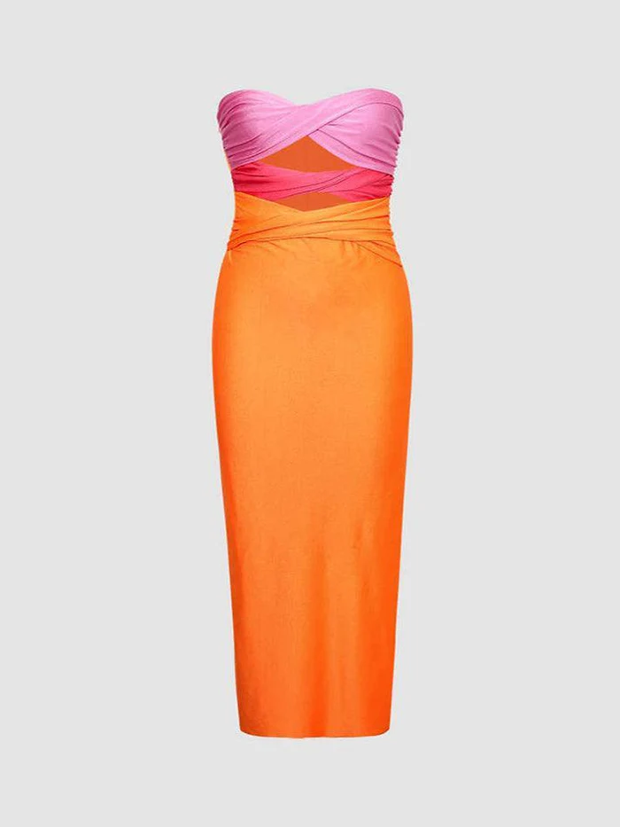 ADRIANA | Strapless Strand Jurk