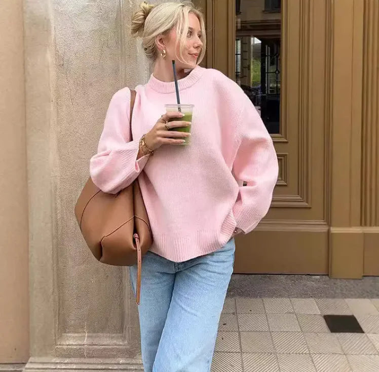 Joan | Oversized Pink sweater