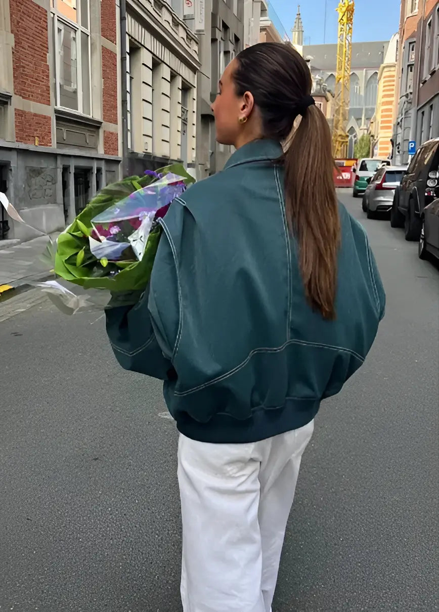 PU Leren Bomberjacket