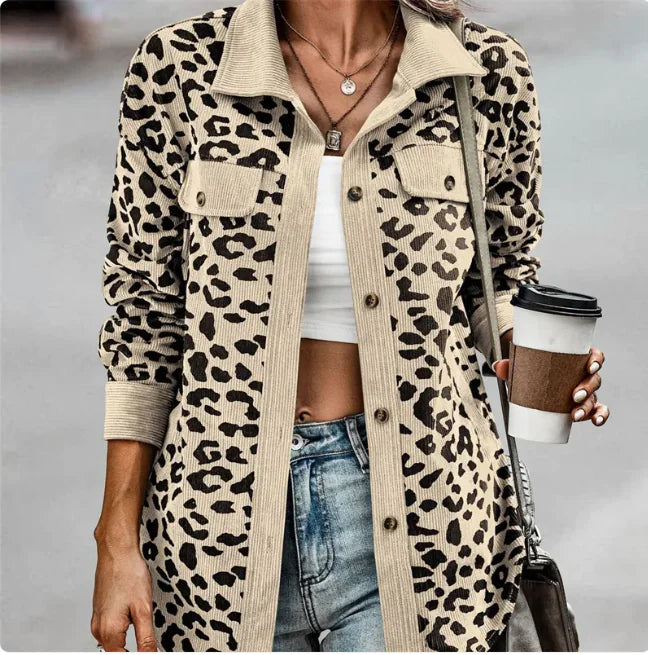 BAILEE Trendy luipaardprint jas