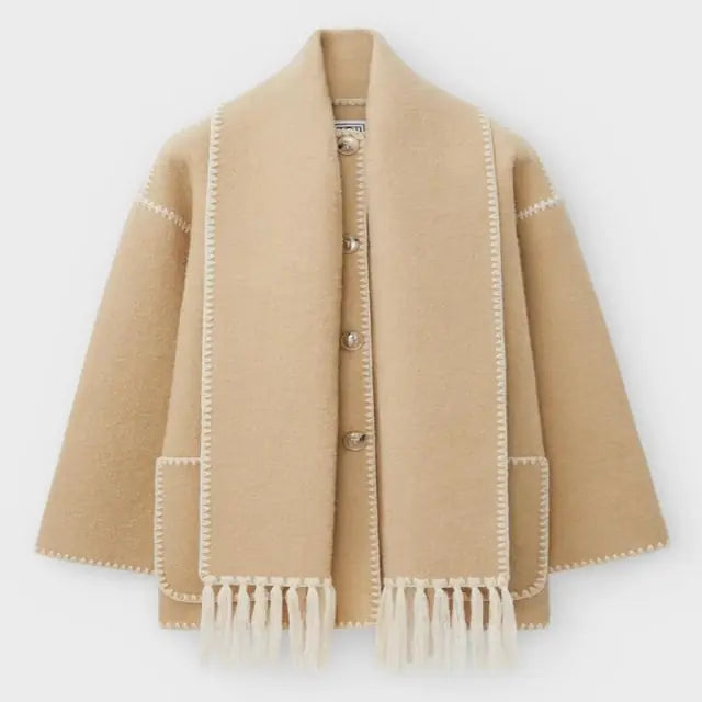 BRONTE | Elegante Warme Jas met Sjaal