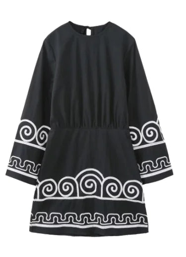 SUNBEAM PATTERNED SUMMERDRESS