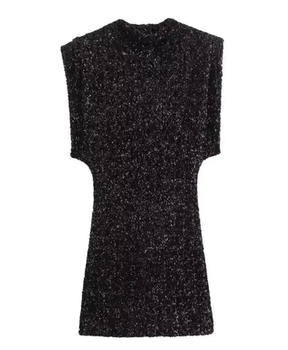 Padded - Glitter Mini Jurk