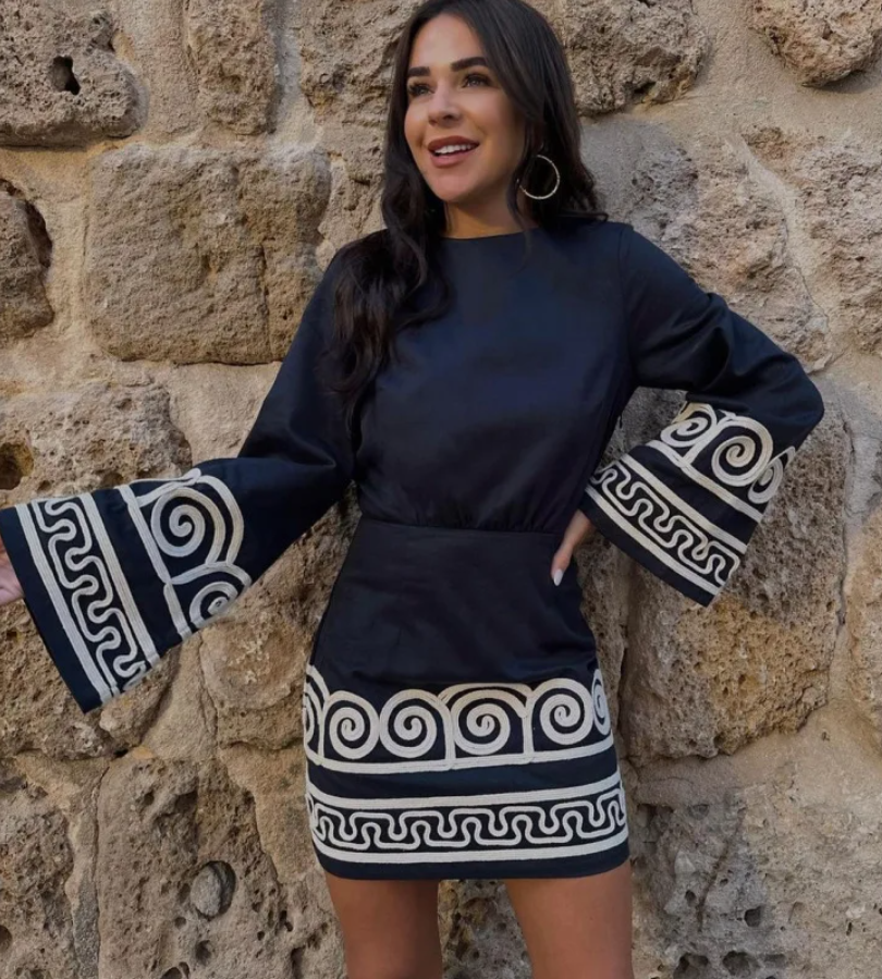 SUNBEAM PATTERNED SUMMERDRESS
