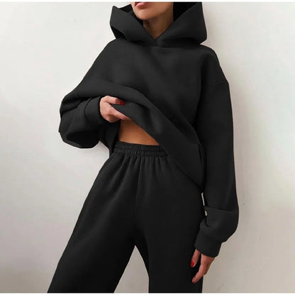 Casual Solid Long Sleeve Tracksuit