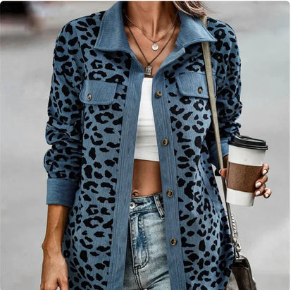 BAILEE Trendy luipaardprint jas