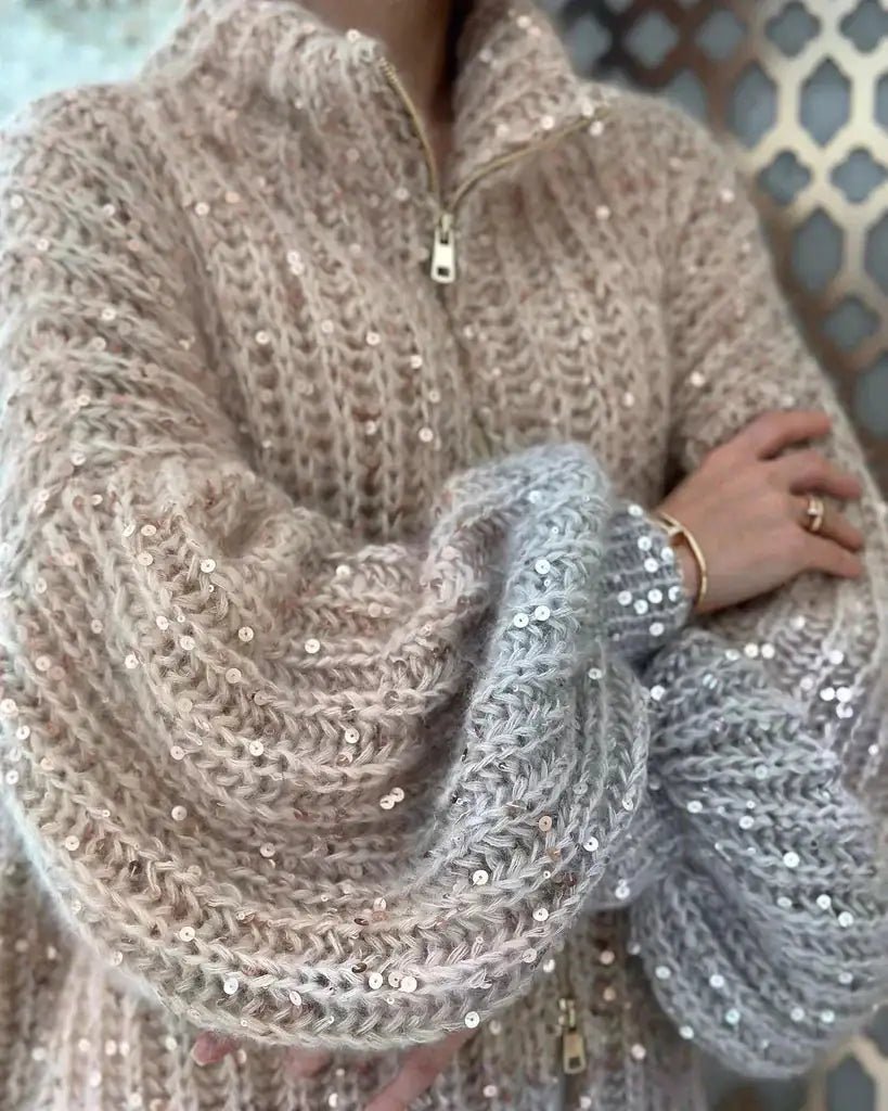 Zybel - Elegant Vest van Glitterende Zijde