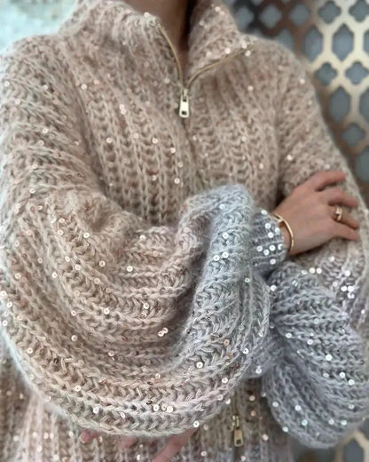 Zybel - Elegant Vest van Glitterende Zijde