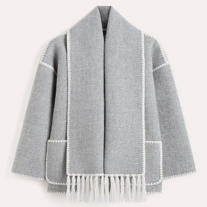 BRONTE | Elegante Warme Jas met Sjaal