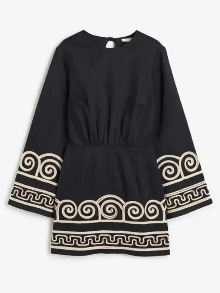 SUNBEAM PATTERNED SUMMERDRESS