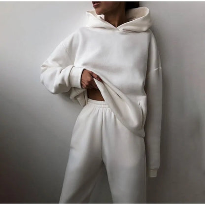 Casual Solid Long Sleeve Tracksuit