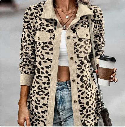 BAILEE Trendy luipaardprint jas