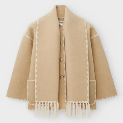 BRONTE | Elegante Warme Jas met Sjaal