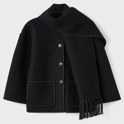 BRONTE | Elegante Warme Jas met Sjaal